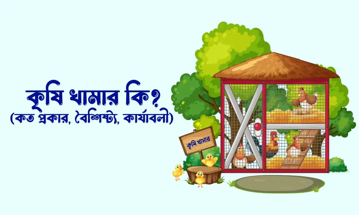 কৃষি খামার কি, কৃষি খামার কত প্রকার , কৃষি খামারের বৈশিষ্ট্য, কৃষি খামারের কার্যাবলী,